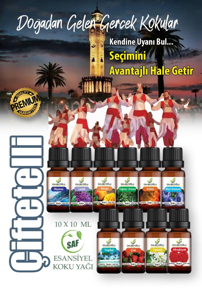 çiftetelli DALBEYOĞLU BİTKİSEL Çiftetelli Saf Esansiyel Koku Grubu 10 ml x 10 adet - Görsel 3