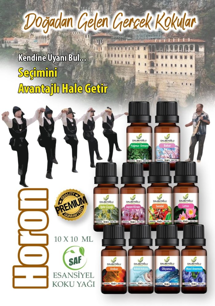 horon DALBEYOĞLU BİTKİSEL Horon Saf Esansiyel Koku Yağı Grubu 10 ml x 10 adet - Görsel 1