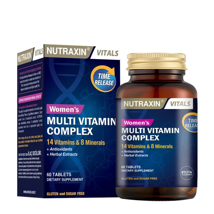 nx-multi-kadn-kutu NUTRAXIN Multi Vitamin Complex Women's 60 Tablet - Görsel 1