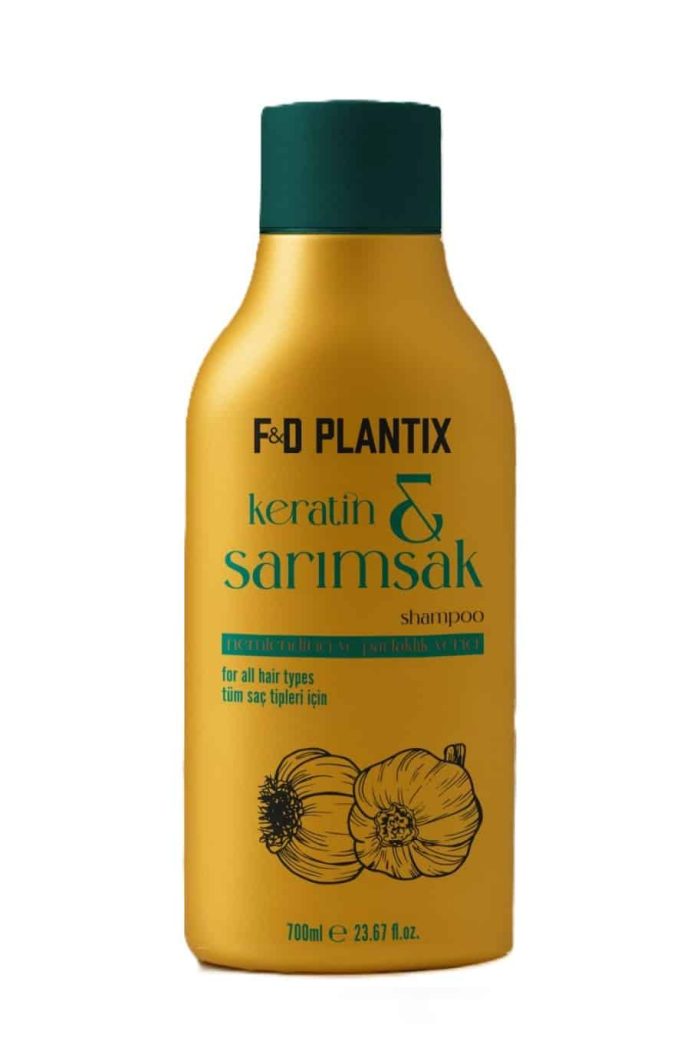 sarımsaklı F&D PLANTİX Keratin Sarımsak Besleyici Nemlendirici Dökülme Karşıtı Şampuan 700 ml - Görsel 1