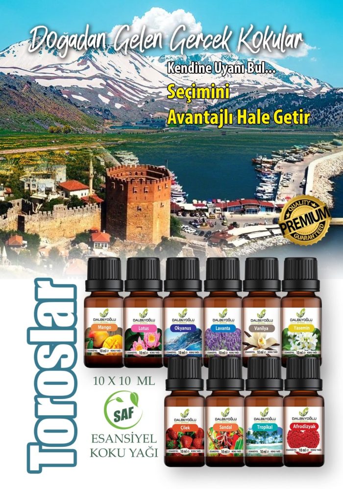 toroslar DALBEYOĞLU BİTKİSEL Toroslar Saf Esansiyel Koku Yağı Grubu 10 ml x 10 adet - Görsel 1