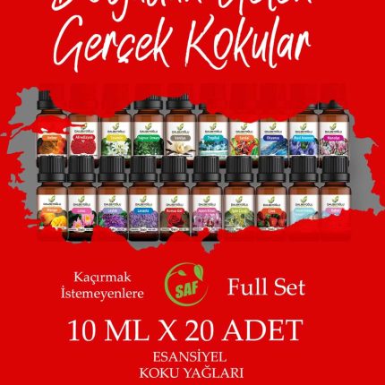 DALBEYOĞLU BİTKİSEL Türkiyem Saf Esansiyel Koku Yağı 10 ml x 20 adet