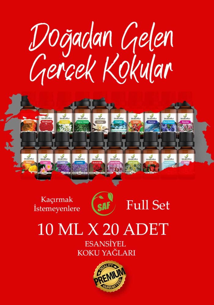 DALBEYOĞLU BİTKİSEL Türkiyem Saf Esansiyel Koku Yağı 10 ml x 20 adet - Görsel 1