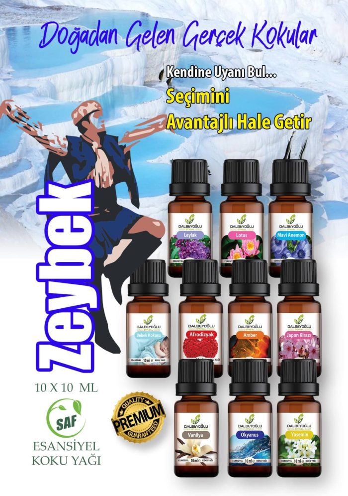 zeybek DALBEYOĞLU BİTKİSEL Zeybek Saf Esansiyel Koku Grubu 10 ml x 10 adet - Görsel 1