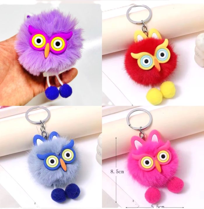 8f18c4f6-8b34-49a8-9432-3c1d70084b3f (1) İTHAL Lüx Peluş Anahtarlık/Çanta Süsü 1 adet - Görsel 1