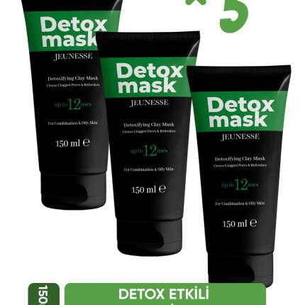 JEUNESSE Soyulabilir Detox Yüz Maskesi 150 ml x 3 adet