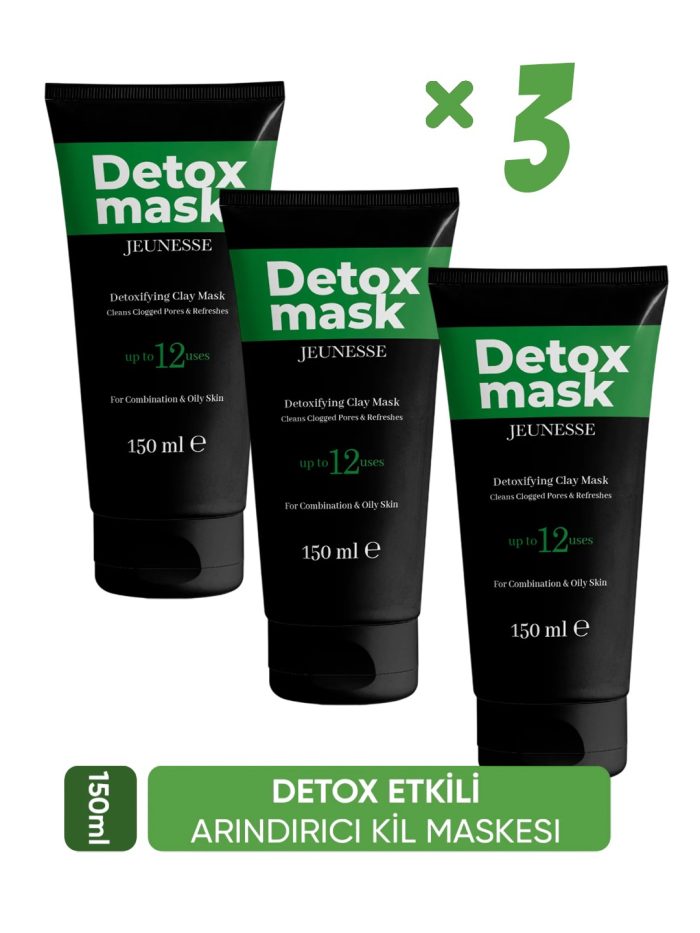 JEUNESSE Soyulabilir Detox Yüz Maskesi 150 ml x 3 adet - Görsel 1