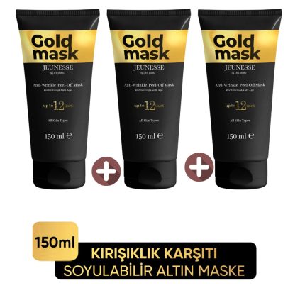JEUNESSE Soyulabilir Gold Yüz Maskesi 150 ml x 3 adet