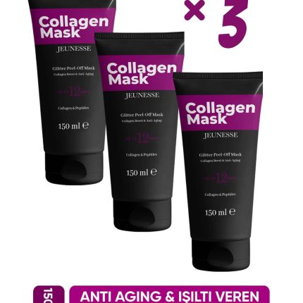 JEUNESSE Soyulabilir Kolajen Yüz Maskesi 150 ml x 3