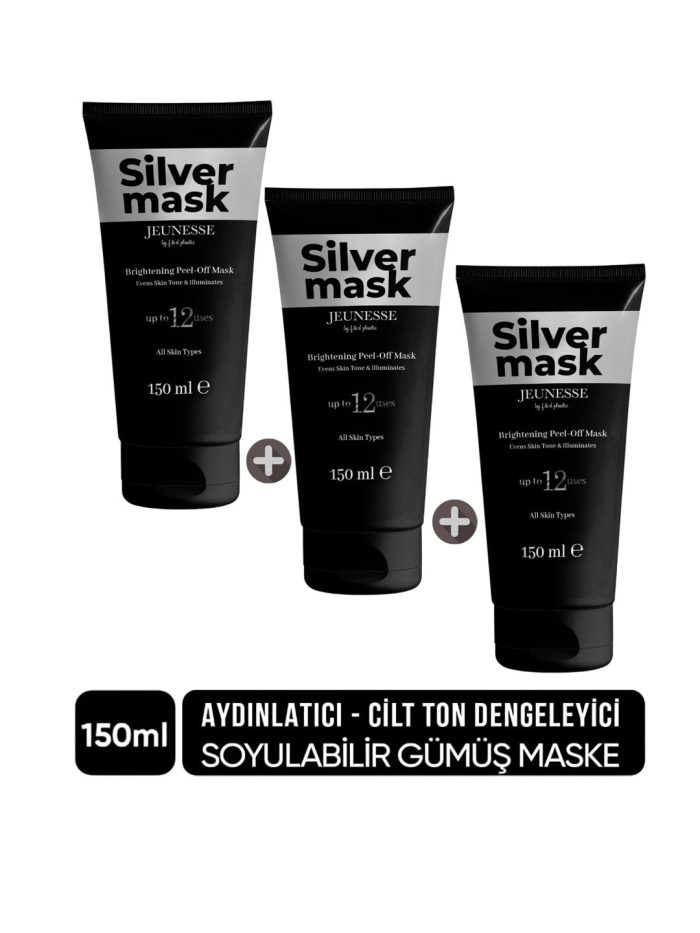 JEUNESSE Soyulabilir Siver Yüz Maskesi 150 ml x 3 adet - Görsel 1