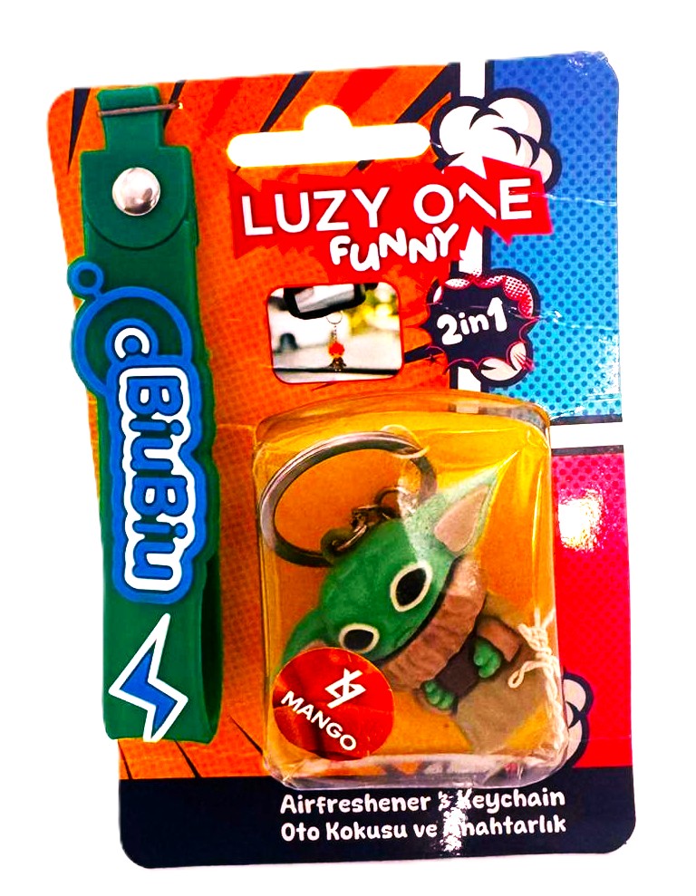 20 LUZY ONE İthal Silikon Oto Kokusu ve Anahtarlık (2 in 1) - Görsel 1