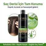 DORSY Kepeğe Karşı Etkili ve Nemlendirici Yağmur Ormanı Kokulu Tuzsuz Doğal Aleo Vera Şampuan 400 ml - Görsel 7