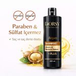 DORSY Dökülme-Kepek Karşıtı ve Onarıcı-Besleyici Mango Kokulu Tuzsuz Doğal Argan Yağlı Şampuan 400 ml - Görsel 5