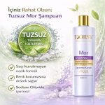 DORSY Sararma ve Kızıllık Karşıtı Boyalı Saçlar İçin Leylak Kokulu Tuzsuz Doğal Mor Şampuan 400 ml - Görsel 2