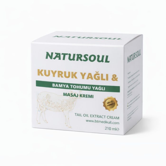 NATURSOUL Kuyruk Yağlı ve Bamya Tohumu Yağlı Bitkisel Masaj Kremi 210 ml - Görsel 4