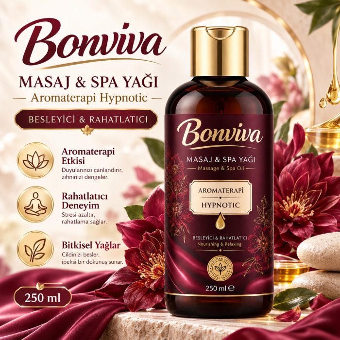 BONVİVA Aromaterapi Hypnotıc Spa ve Masaj Yağı 250 ml - Görsel 6