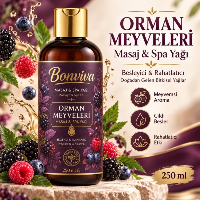 BONVİVA Orman Meyveleri Spa ve Masaj Yağı 250 ml - Görsel 3