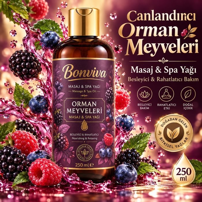 BONVİVA Orman Meyveleri Spa ve Masaj Yağı 250 ml - Görsel 5