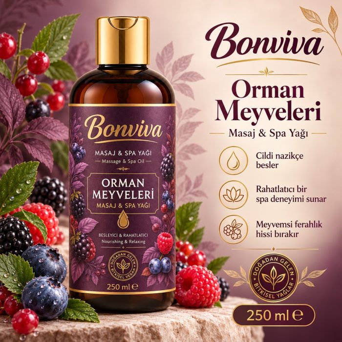 BONVİVA Orman Meyveleri Spa ve Masaj Yağı 250 ml - Görsel 6