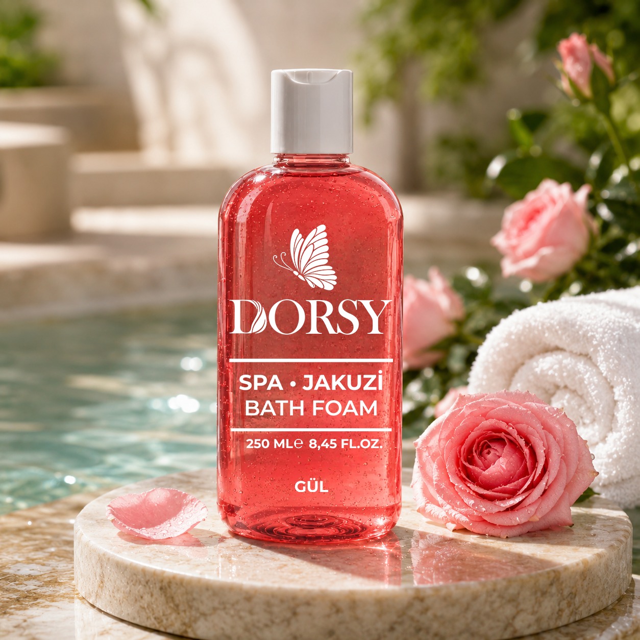 gül DORSY Gül Kokulu Jakuzi Masaj ve Banyo Köpüğü 250 ml - Görsel 1