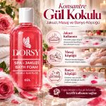 DORSY Gül Kokulu Jakuzi Masaj ve Banyo Köpüğü 250 ml - Görsel 4