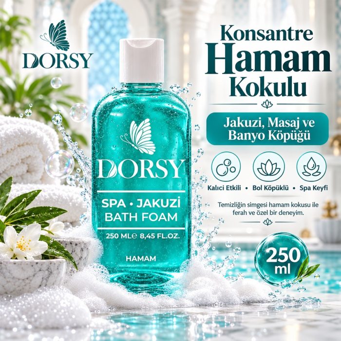 DORSY Hamam Kokulu Jakuzi Masaj ve Banyo Köpüğü 250 ml - Görsel 2