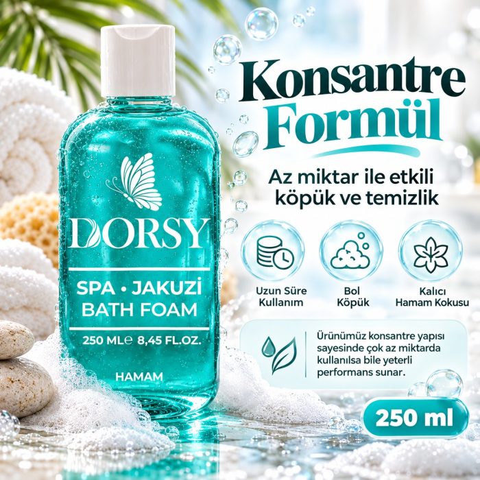 DORSY Hamam Kokulu Jakuzi Masaj ve Banyo Köpüğü 250 ml - Görsel 5