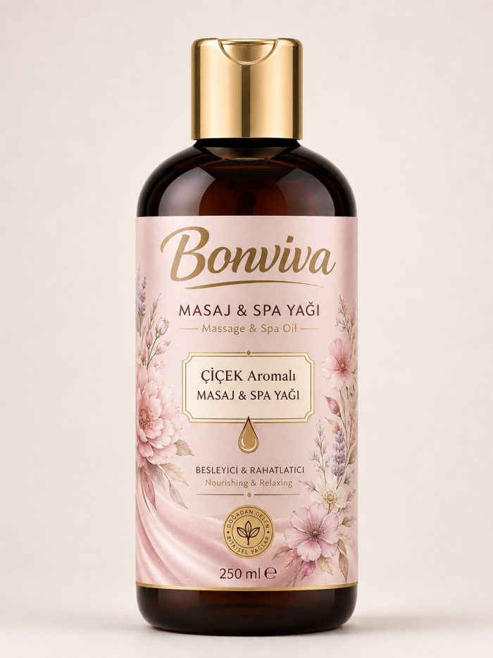 BONVİVA Çiçek Özlü Spa Masaj Yağı 250 ml - Görsel 2