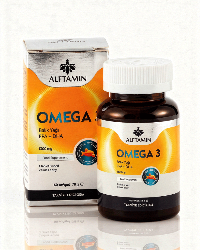 ALFTAMİN Omega 3 Balık Yağı 1300 Mg 60 Softjel Kapsül - Görsel 2