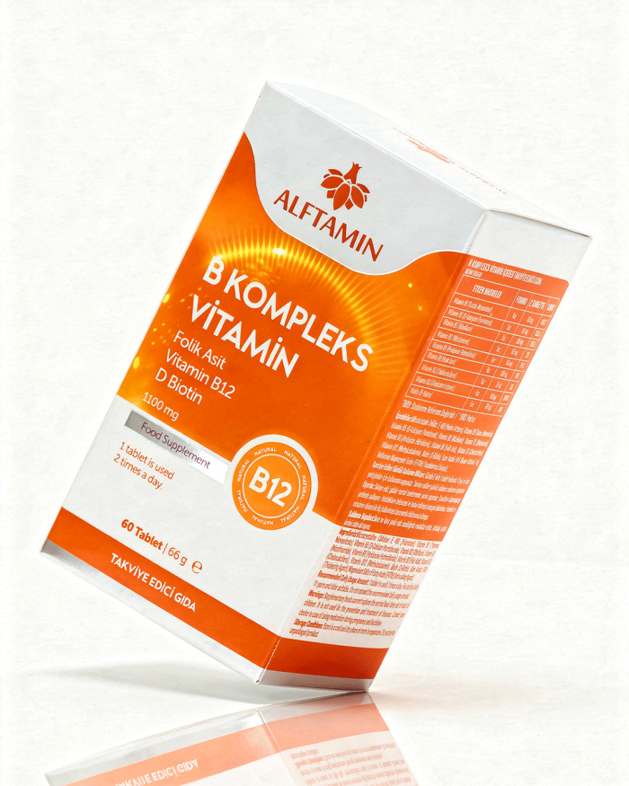 ALFTAMİN B Vitamin Kompleksi 1100 Mg 60 Tablet - Görsel 4