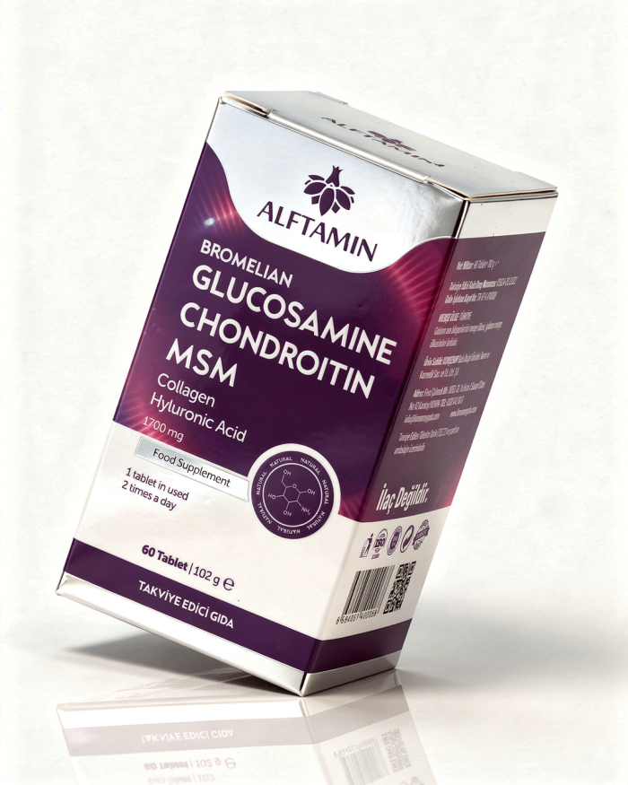 ALFTAMİN Glukozamin 60 Tablet Glucosamıne Chondroıtın MSM Kollajen Hyluronik Asit - Görsel 4