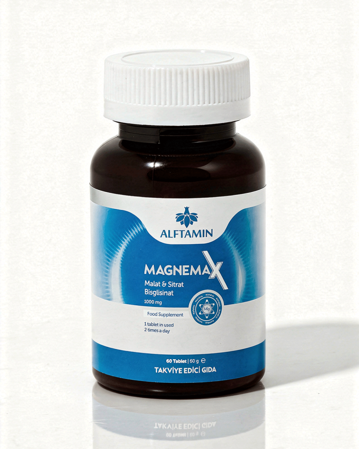 ALFTAMİN Magnemax (Magnezyum Malat+Sitrat+Bisglisinat) Magnezyum 1000 mg 60 Kapsül - Görsel 4