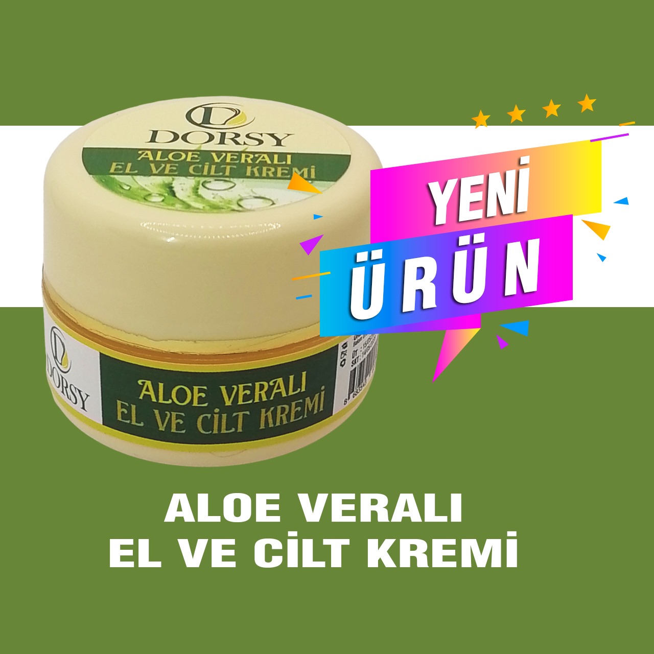 aleovera krem DORSY AleoVera Özlü Nemlendirici Vücut Kremi 100 ml - Görsel 1