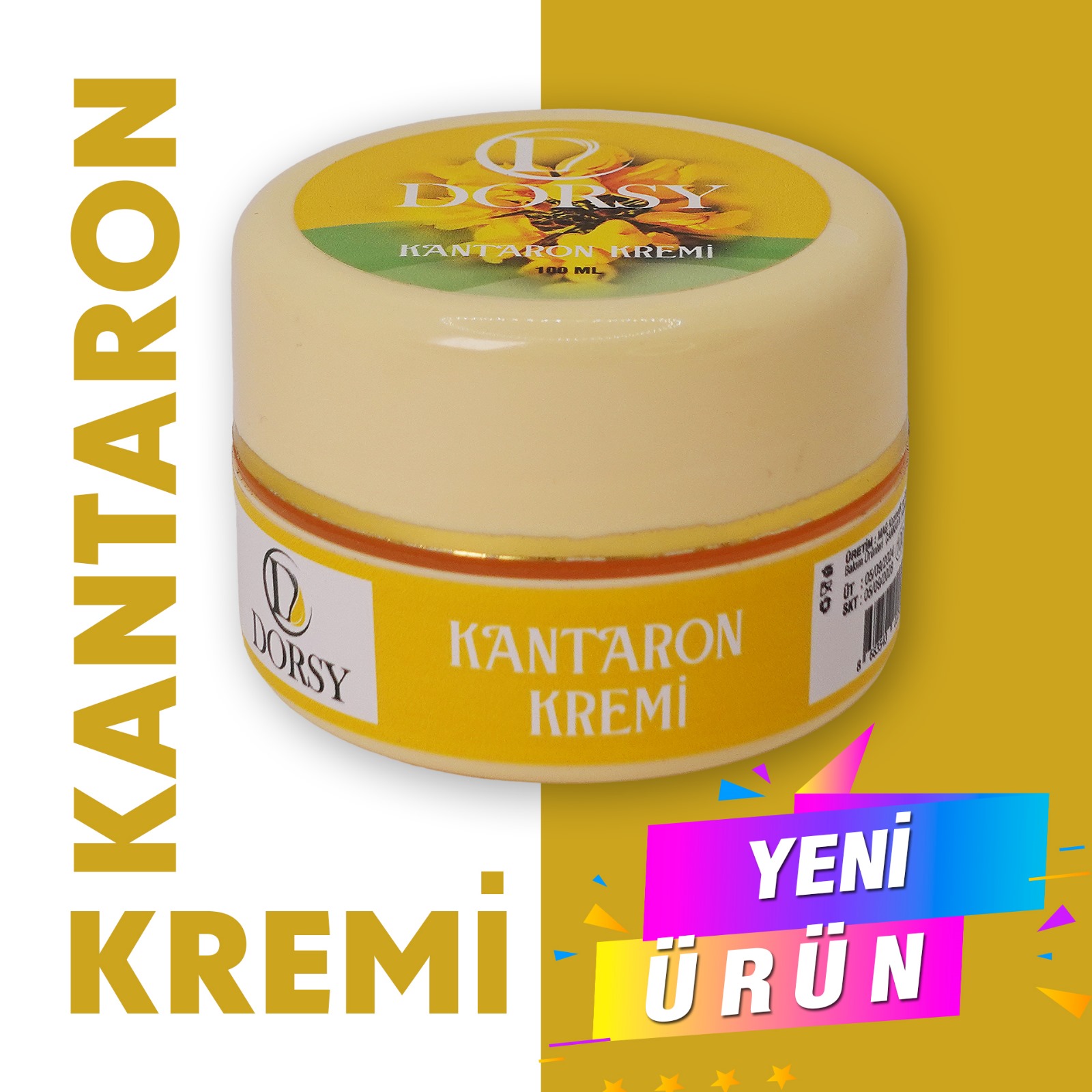 kantaron DORSY Nemlendirici Kantaron Kremi 100 ml - Görsel 1